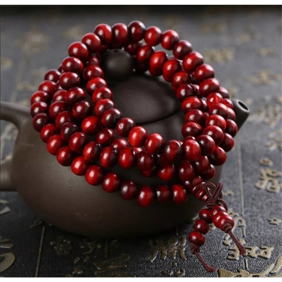 Multilayer wood Beads, LOTUS/BUDHA/OM - Picture 4 of 4